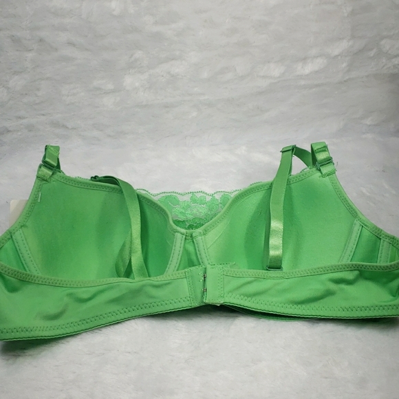 NWT Queen's Green lace Beautiful Bra Size 38B - Picture 3 of 9
